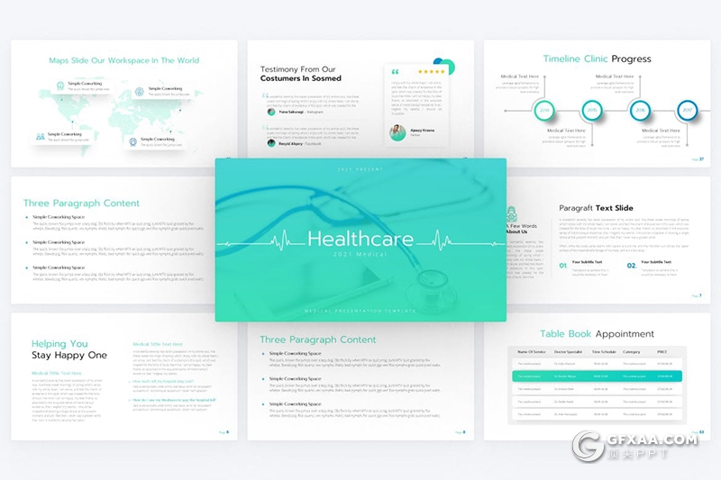 81页医疗行业医学医生介绍高端国外PPT模板 - 顶尖PPT