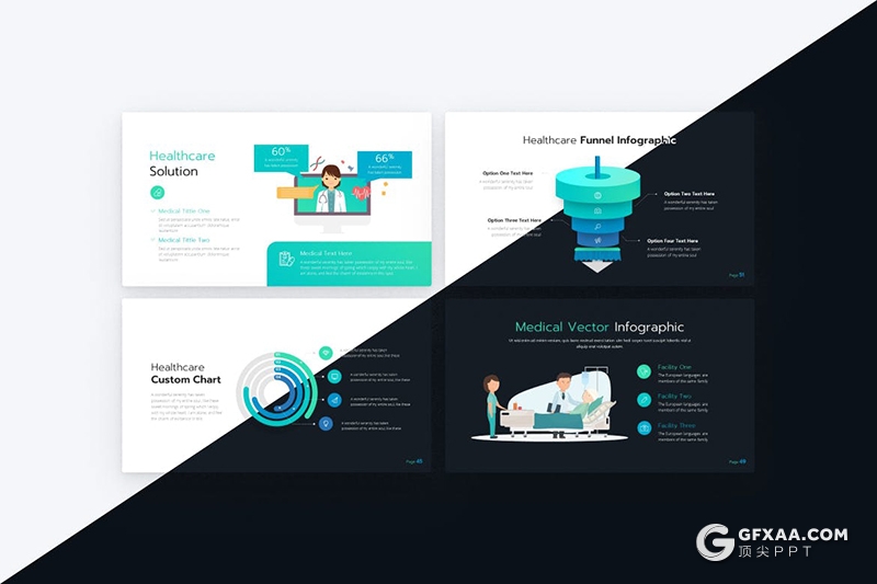 81页医疗行业医学医生介绍高端国外PPT模板 - 顶尖PPT