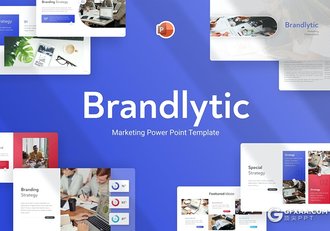 商务策划营销工作计划总结国外PPT模板 - 顶尖PPT