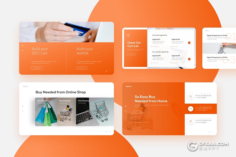 25页虚拟数字商城电商季度年度汇报PPT模板 - 顶尖PPT