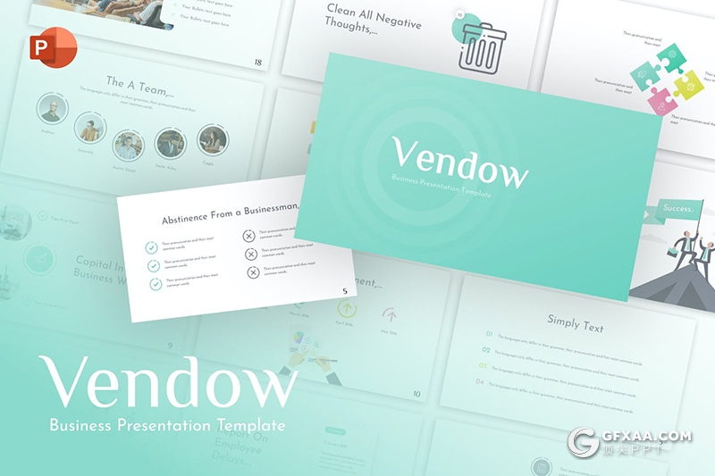 30页国外商务风格企业工作汇报工作计划PPT模板 - 顶尖PPT