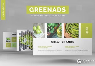 30页国外简约风格水果蔬菜介绍展示PPT模板 - 顶尖PPT