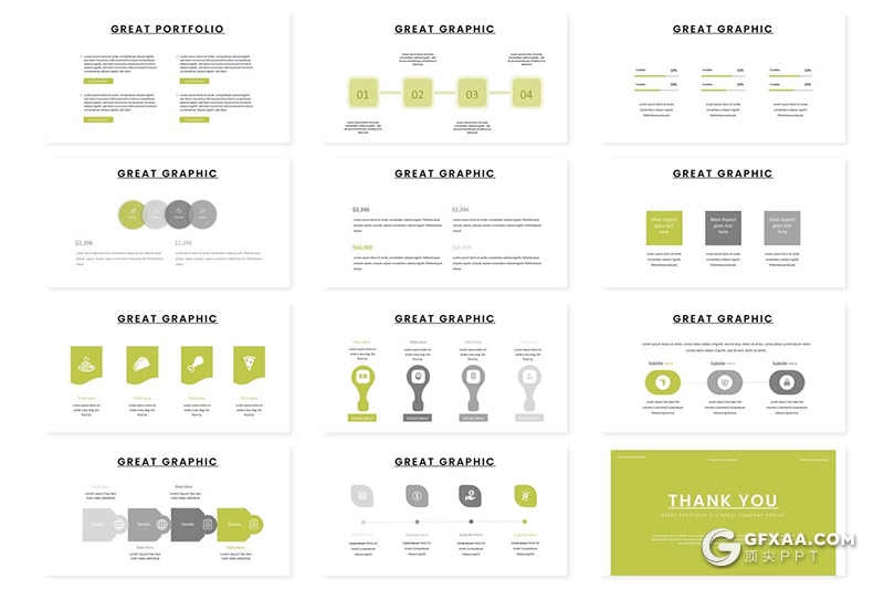 30页国外简约风格水果蔬菜介绍展示keynote模板 - 顶尖PPT