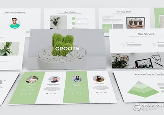 51页极简风格商务工作计划总结通用PPT模板 - 顶尖PPT