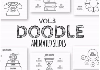 150页超美动画铅笔手绘涂鸦风格PPT数据图形逻辑图形合集 - 顶尖PPT