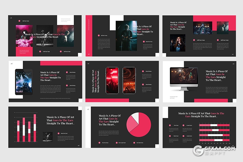 30页演唱会活动现场规划音乐节活动策划PPT模板 - 顶尖PPT