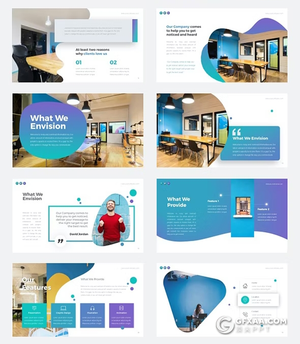 53页欧美创意商业模板数据分析计划总结PPT模板 - 顶尖PPT