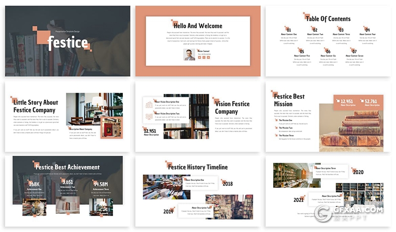 30页国外商务商业多用途PPT keynote Gslides模板 - 顶尖PPT