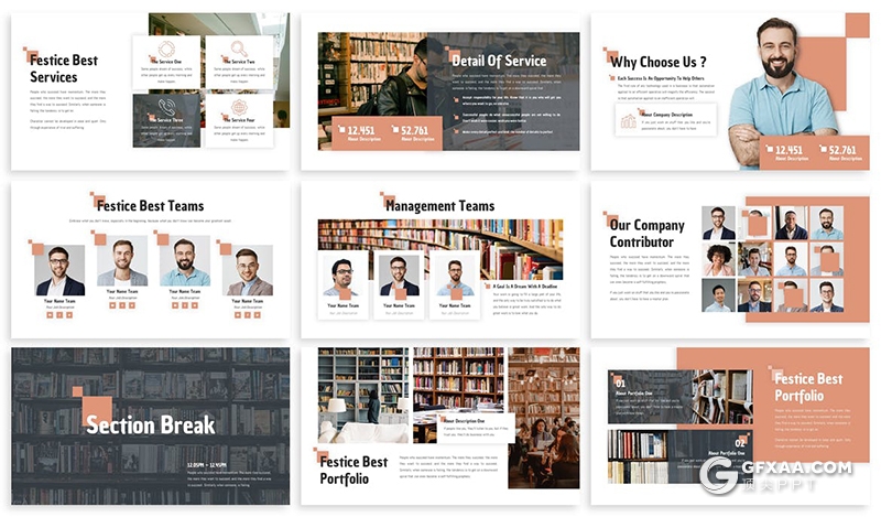 30页国外商务商业多用途PPT keynote Gslides模板 - 顶尖PPT