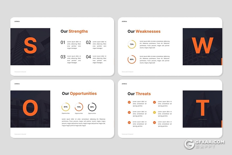 32页工程建筑项目施工项目合作展示PPT模板 - 顶尖PPT