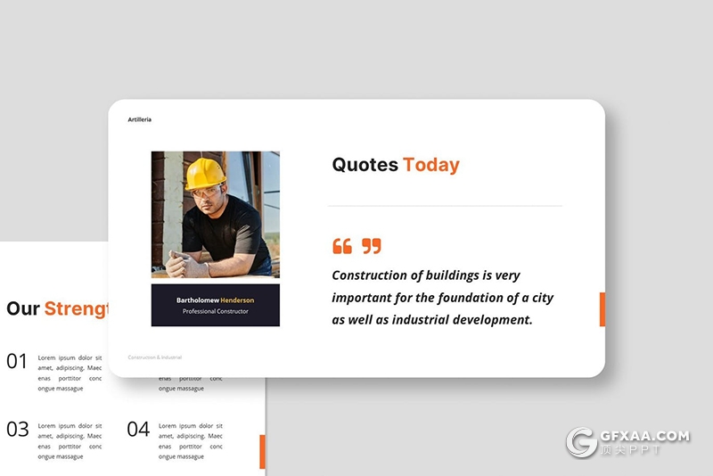 32页工程建筑项目施工项目合作展示PPT模板 - 顶尖PPT