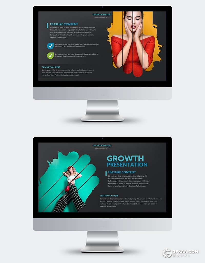 31页创意图片剪影多用途国外PPT模板 - 顶尖PPT