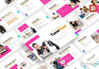 30页国外少儿培训教育机构PPT模板 - 顶尖PPT