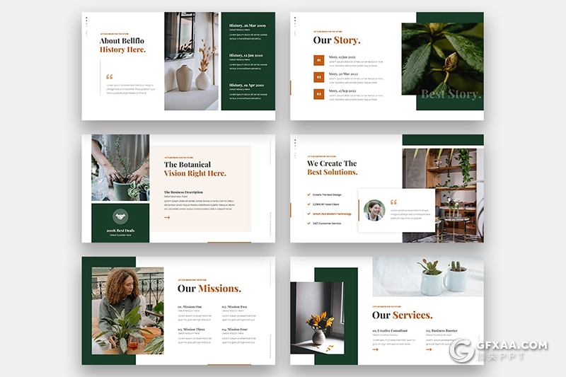 36页植物养殖园艺农业花园园丁PPT模板 - 顶尖PPT