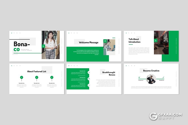 30页国外扁平化项目合作团队介绍通用商业国外PPT模板 - 顶尖PPT