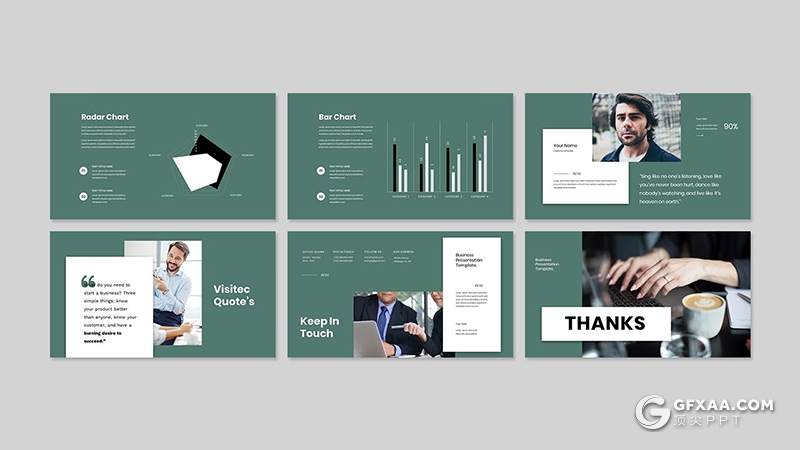 30页扁平化国外商业企业项目合作工作总结计划PPT模板 - 顶尖PPT