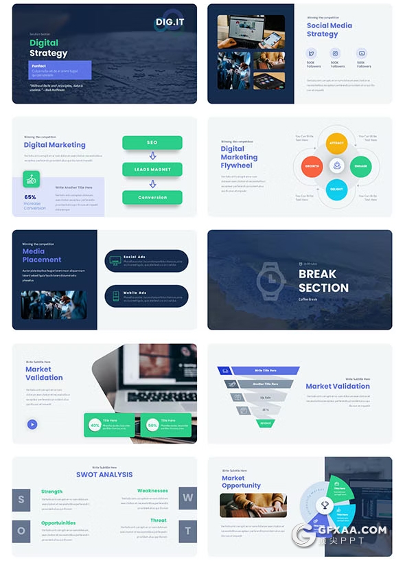 45页国外精美设计创业融资投资计划PPT模板 - 顶尖PPT