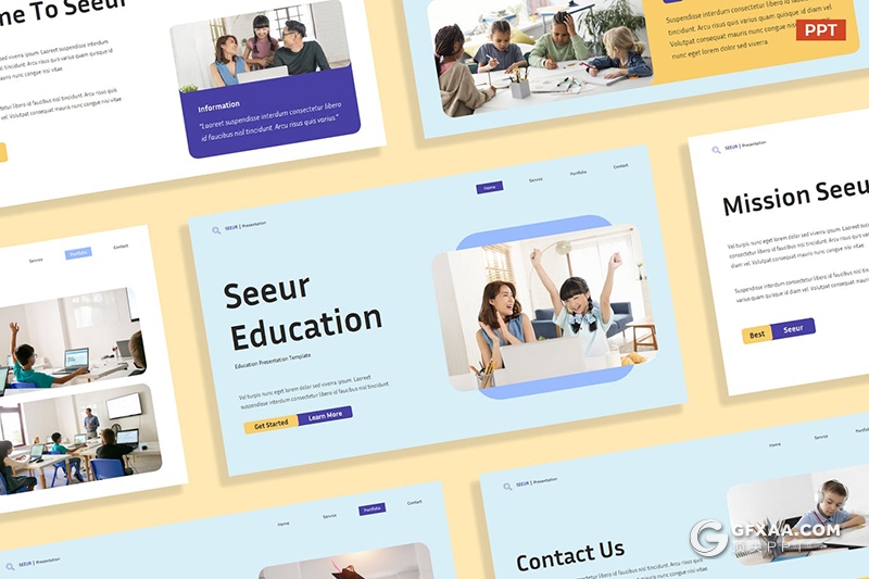 30页黄紫色教育培训机构师资力量展示介绍PPT模板 - 顶尖PPT