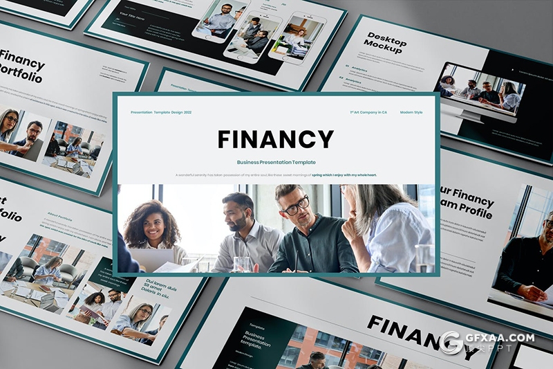 30页商业风格金融业务商务合作国外PPT模板 - 顶尖PPT