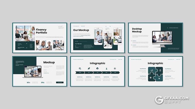 30页商业风格金融业务商务合作国外PPT模板 - 顶尖PPT