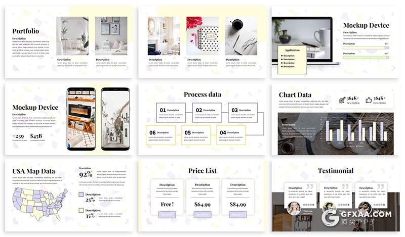 30页极简风格团队介绍商业通用国外PPT模板 - 顶尖PPT