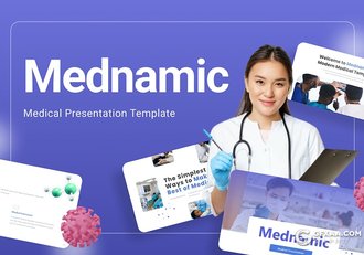 46页国外高端设计医学医疗行业工作汇报总结PPT模板 - 顶尖PPT