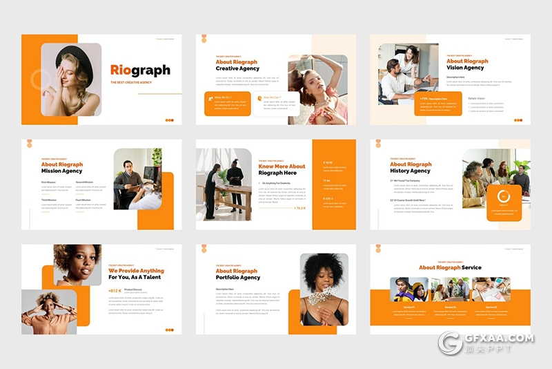 30页创意机构介绍团队人员介绍业务合作通用PPT模板 - 顶尖PPT