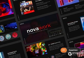 30页手机移动端游戏宣传介绍PPT模板 - 顶尖PPT