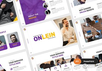 30页国外创意商务风格企业团队介绍商业合作通用PPT模板 - 顶尖PPT