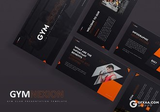 30页健身房业务展示介绍PPT模板 - 顶尖PPT