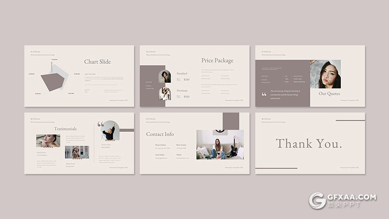 30页国外极简文艺小清新风格PPT模板 - 顶尖PPT