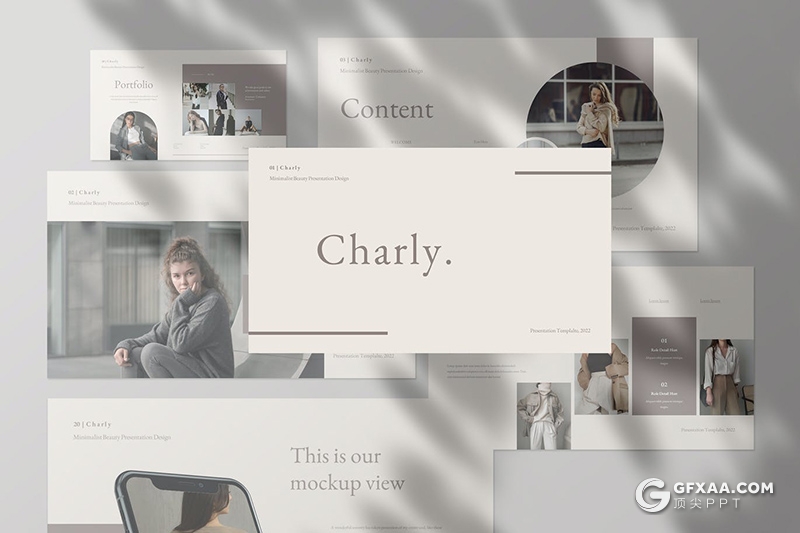 30页国外极简文艺小清新风格PPT模板 - 顶尖PPT