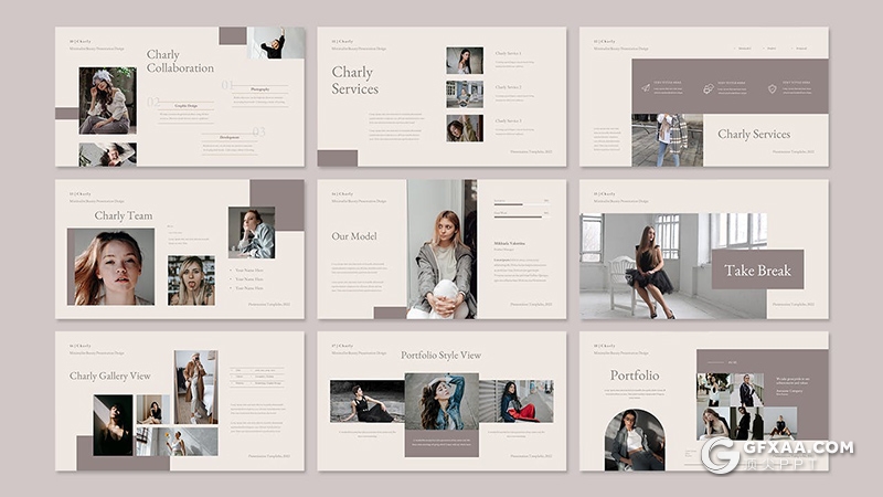 30页国外极简文艺小清新风格PPT模板 - 顶尖PPT