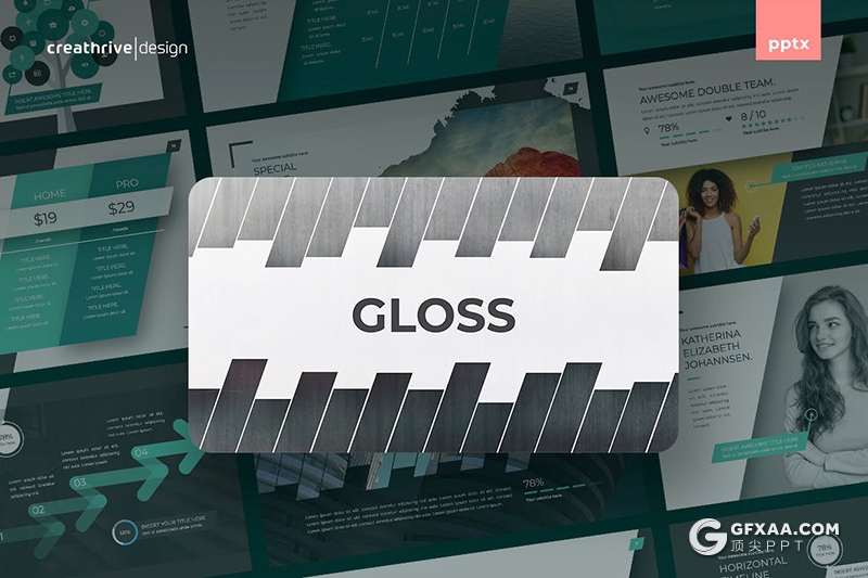 53页国外斜切图形创意版式企业介绍工作汇报总结欧美PPT模板 - 顶尖PPT