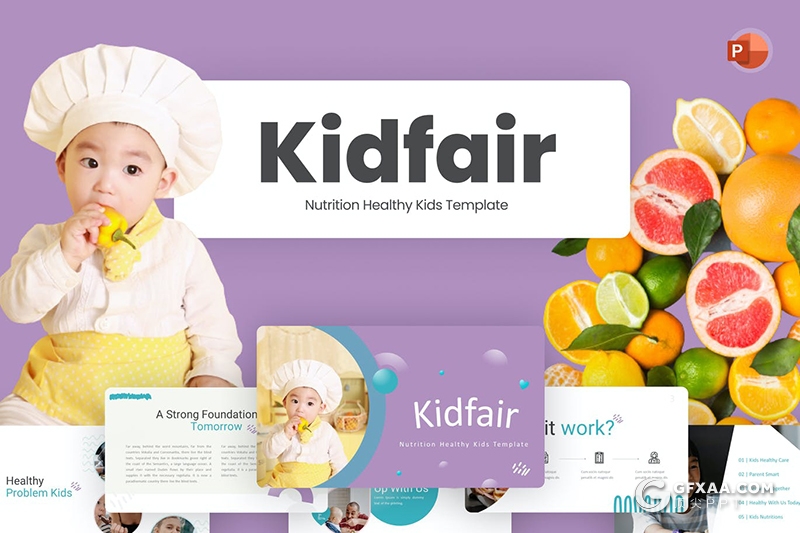 35页儿童美食营养搭配数据分析展示PPT模板 - 顶尖PPT