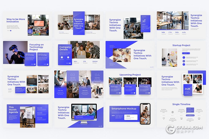 35页欧美风格企业介绍项目合作展示会议通用国外PPT模板 - 顶尖PPT