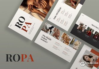 30页简约时尚杂志风格女鞋服装品牌展示介绍PPT模板 - 顶尖PPT