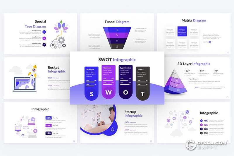 35页欧美风格企业介绍项目会议商业PPT模板 - 顶尖PPT
