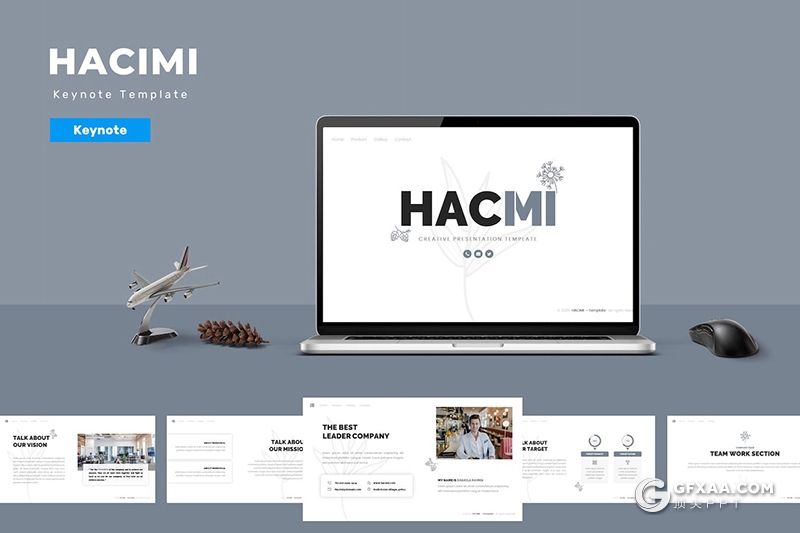 30页国外创意机构公司简介业务投资组合keynote模板 - 顶尖PPT