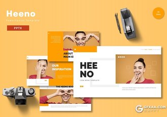 30页时尚人物摄影杂志风格PPT模板 - 顶尖PPT