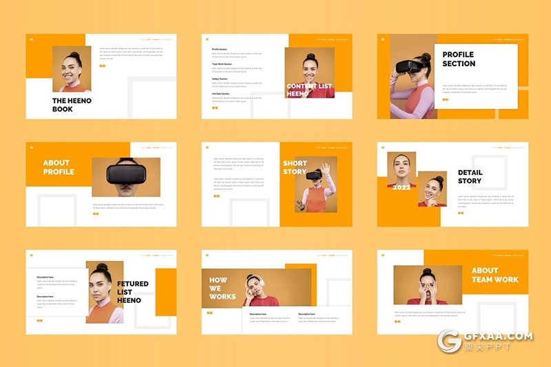 30页时尚人物摄影杂志风格PPT模板 - 顶尖PPT