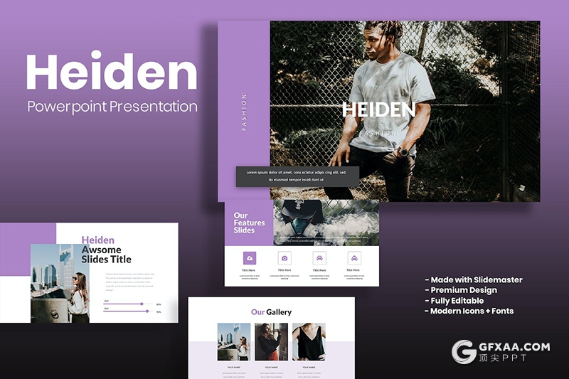30页扁平化商务工作计划总结汇报国外PPT模板 - 顶尖PPT