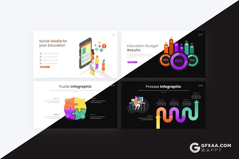 80页在线教育培训培训机构学习简介展示PPT模板 - 顶尖PPT