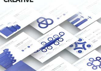 25页创意逻辑信息图形keynote模板11种主题配色 - 顶尖PPT