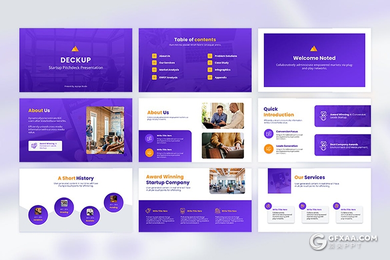 32页商业汇报年终工作总结欧美通用PPT模板 - 顶尖PPT