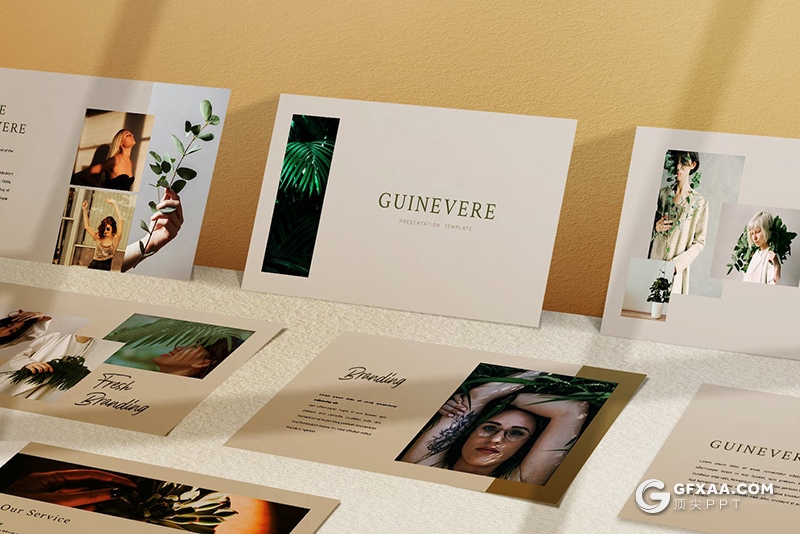 40页欧美文艺唯美风格小清新风格PPT模板 - 顶尖PPT