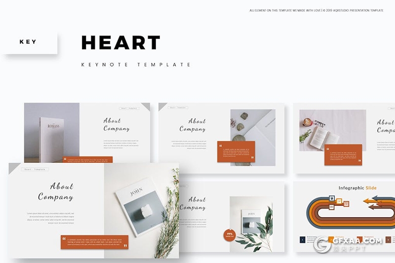 30页5配色国外简约商务风格keynote模板 - 顶尖PPT