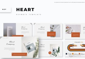 30页5配色国外简约商务风格keynote模板 - 顶尖PPT