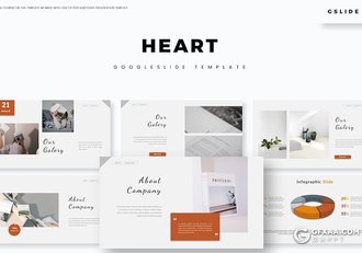 30页5配色国外简约商务风格Google slides模板 - 顶尖PPT