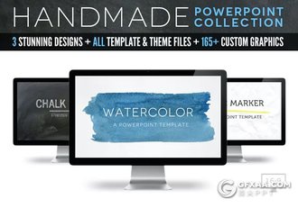 40页手绘手绘风格国外商务通用PPT模板4种主题配色 - 顶尖PPT